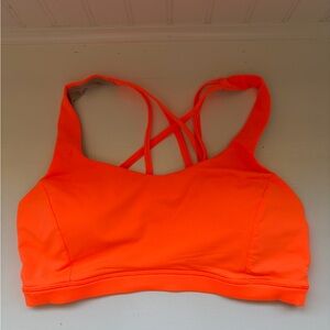 Womens Orange Sports Bra